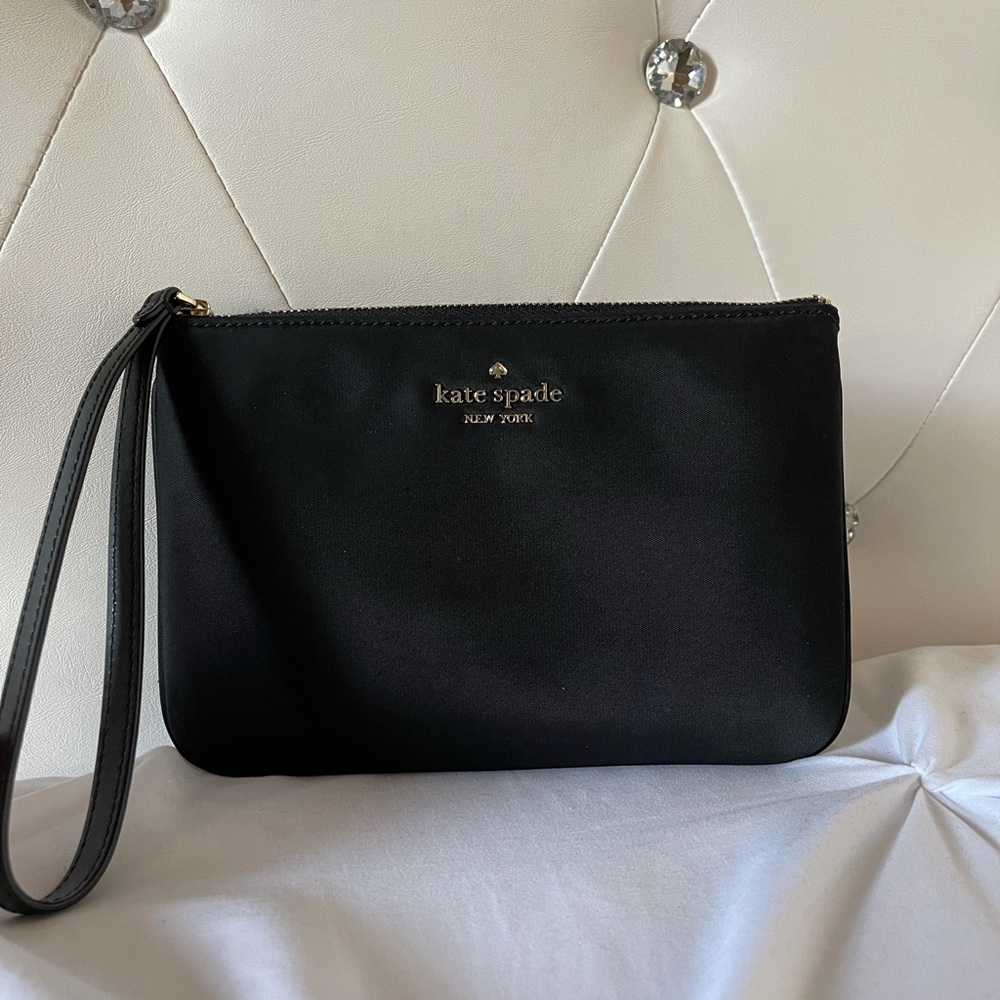 SOLD~ Kate Spade New York Black Wristlet Pouch